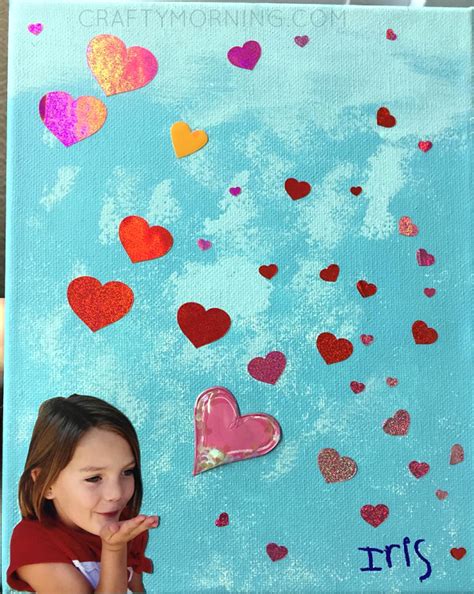 Blowing Kisses Canvas (Mother's Day Gift) | Mothers day crafts, Mothers day crafts for kids ...