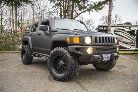 Hummer H3 full wrap in 3M Matte Deep Black - Full PCW Package - Portland Custom Wraps