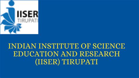 IISER Tirupati Govt Jobs 2024 – Apply for 32 Professor, Assistant ...