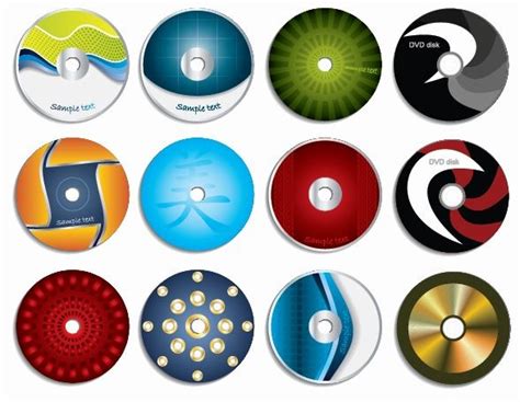 CD Labels Vector Graphic Set | Free Vector Graphics | All Free Web ...