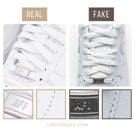 How To Spot Fake Nike Air Force 1 Low White Sneakers – LegitGrails