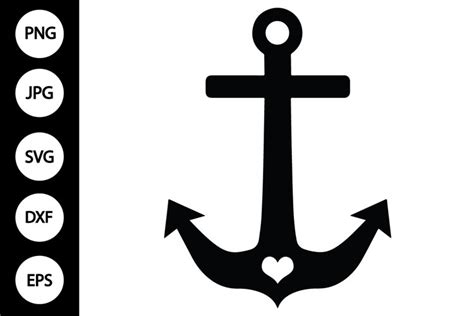 Silhouette Anchor SVG