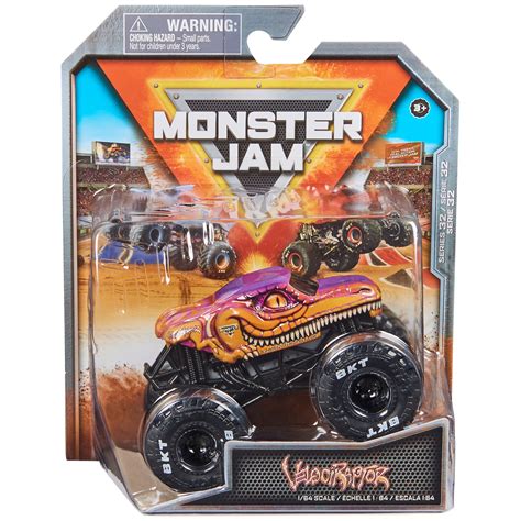 Monster Jam, Official Velociraptor Monster Truck, Die-Cast Vehicle, 1: ...