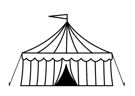 Circus image to print and color - Circus Coloring Pages for Kids