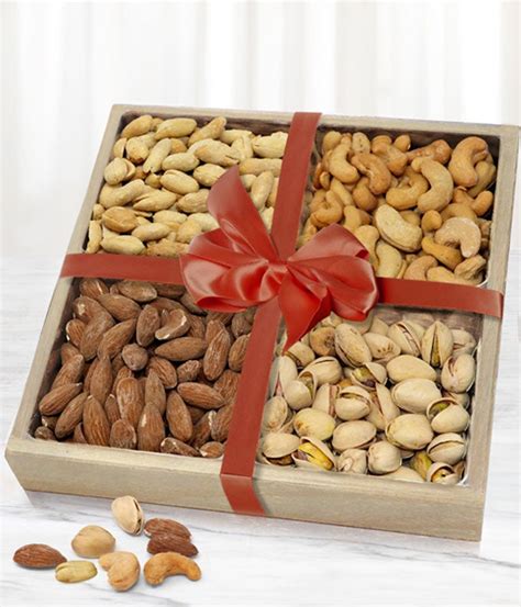 Fancy Assorted Nuts Tray in Wood Tray at From You Flowers