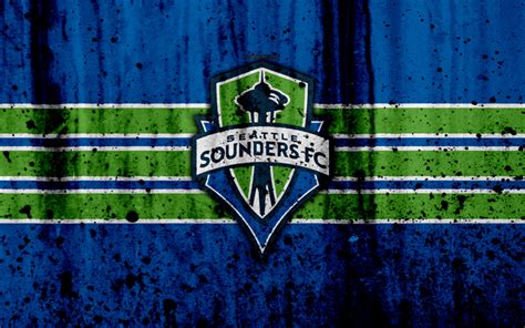 Download wallpapers 4k, FC Seattle Sounders, grunge, MLS, soccer ...