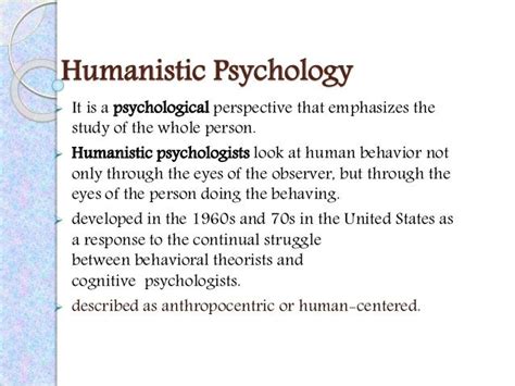 humanistic psychology | Humanistic psychology, Psychology, Psychology notes