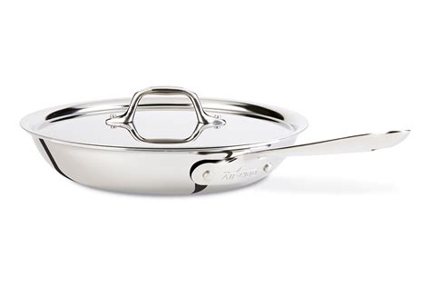 All-Clad Tri-Ply Stainless Steel 10in Frying Pan & Lid 8701005167