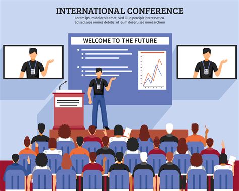 Presentation Conference Hall Composition 482930 Vector Art at Vecteezy