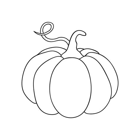 Premium Vector | Pumpkin icon outline in simple line drawings Vector ...