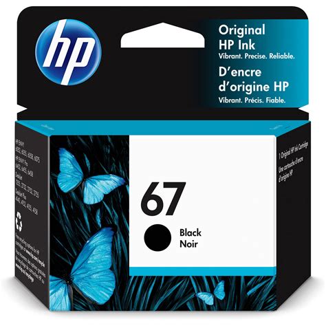 HP 67 Black Ink Cartridge for Select ENVY and Deskjet