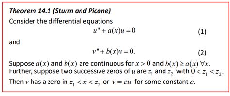 The lecture 12 proof of Comparison Theorem (Sturm | Chegg.com