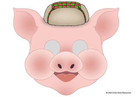 Three Little Pigs Mask Template