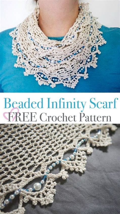 Crochet Infinity Scarf Beaded Pattern - Crochet News