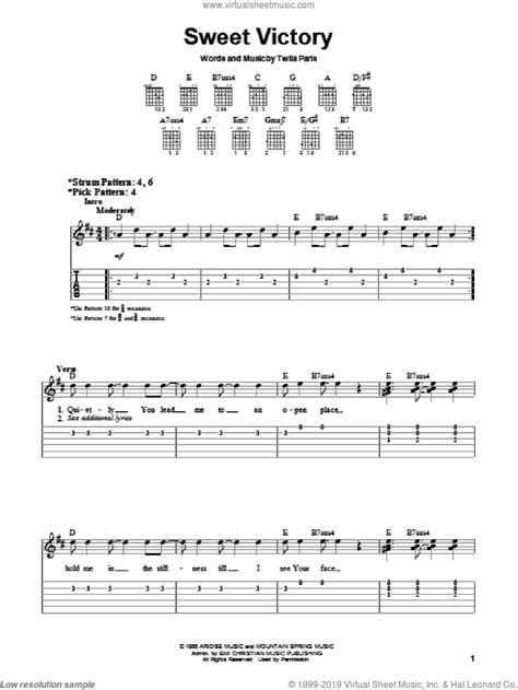 Paris - Sweet Victory sheet music for guitar solo (chords) [PDF]