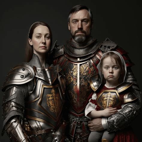 Medieval Family in Modern Times : r/midjourney