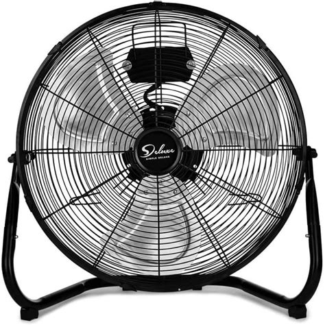 Simple Deluxe HIFANXFLOOR12 12 Inch 3-Speed High Velocity Heavy Duty Metal Industrial Floor Fans ...