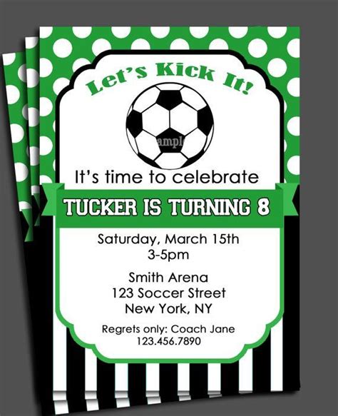 Free Soccer Party Invitation | Soccer birthday parties, Soccer birthday invitation, Football ...