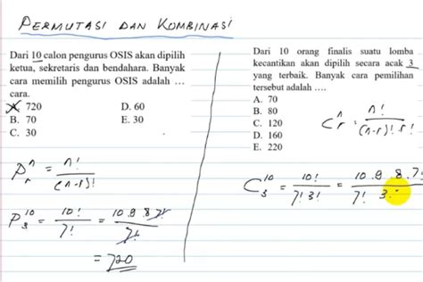 Contoh Soal Dan Jawaban Matematika Permutasi Dan Kombinasi - Urban Bekasi