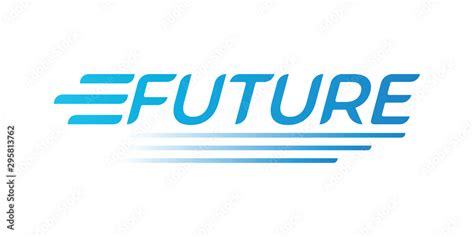 future logo. vector future word logo, emblem design Stock Vector ...