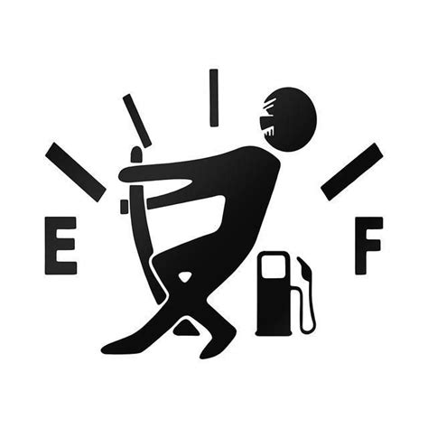 Funny Fuel Man Car Sticker - Black | Adesivos para carros, Humor de carro, Adesivos de carro ...