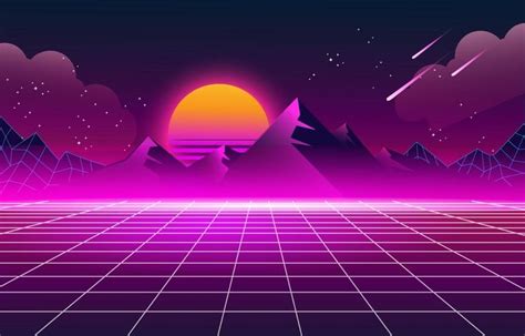 Retro Futuristic 80s Background | 80s background, Retro futuristic ...
