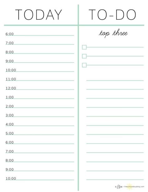 How I Plan My Day (with free printables!) - The Sunny Side Up Blog ...