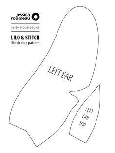 12 Stitch ear pattern ideas | stitch ears, stitch, lilo and stitch