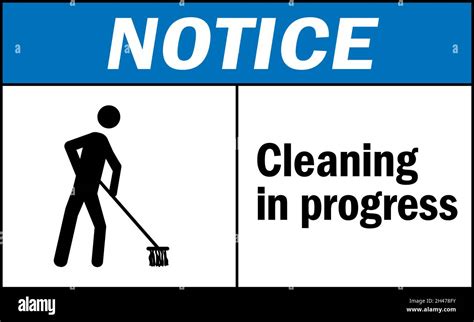 Caution Cleaning In Progress Sign