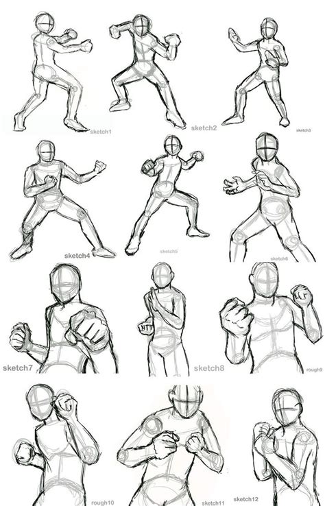 Practice 1 Rough Action Poses by AllysAO on DeviantArt | Posar, Bocetos de animación, Bocetos