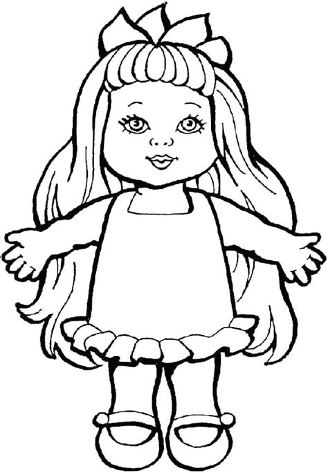 Baby Doll Coloring Page at GetColorings.com | Free printable colorings pages to print and color