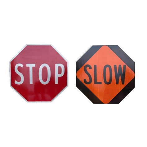 Stop/Slow Sign Only | Traffic Safety Zone