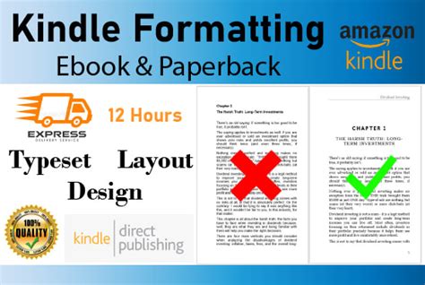 I will do ebook formatting and paperback formatting for KDP for $12 ...