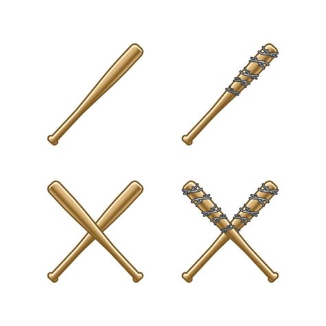 Baseball Bat Weapon Illustration, vector illustration 6431787 Vector ...