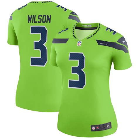 Russell Wilson Seattle Seahawks Nike Women's Color Rush Legend Jersey ...