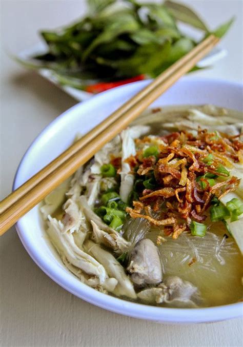 Mien Ga Vietnamese Chicken Glass Noodle Soup | Recipe | Asian recipes, Soup recipes, Cooking