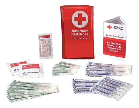 AMERICAN RED CROSS First Aid Kit, Kit, PVC, Industrial, 5 People Served ...