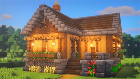 Minecraft Cottage House Interior Exterior Blueprint Ideas Designs