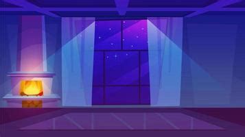 ventana con una cortina lila y una planta en el alféizar de la ventana 3256587 Vector en Vecteezy