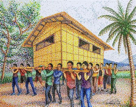 Bayanihan 2 by Cyril Maza | Canvas prints, Filipino art, Bayanihan drawing