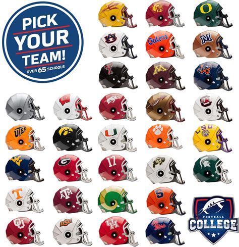 FanHeads Wearable College Football Helmets (All Team Options)