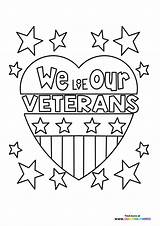 We Love Our Veterans  Coloring Pages For Kids sketch template