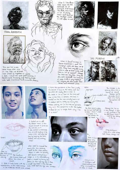 gcse art portraits ideas