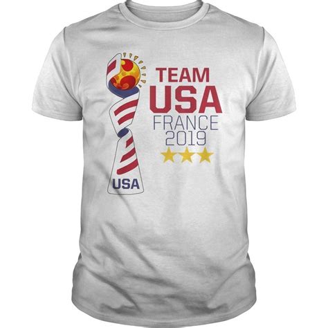 USA Soccer Jersey Womens Team T Shirt 2019 Cup Tee Shirt