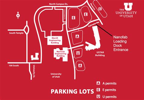 Parking Options at the University of Utah Nanofab | Utah Nanofab