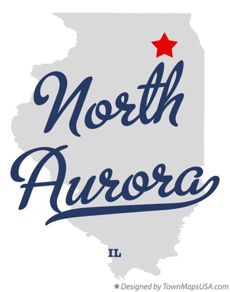 Map of North Aurora, IL, Illinois