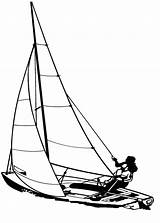 Catamaran Coloring Pages Template Selway Fisher Cat Hulls Sketch  sketch template