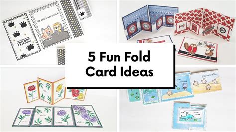 5 Fun Fold Card Ideas - YouTube