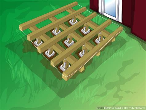 How to Build a Hot Tub Platform (with Pictures) - wikiHow | Hot tub deck design, Hot tub deck ...