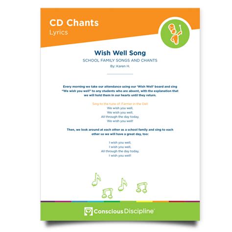 Resource: Conscious Discipline Chants: Wish Well Song